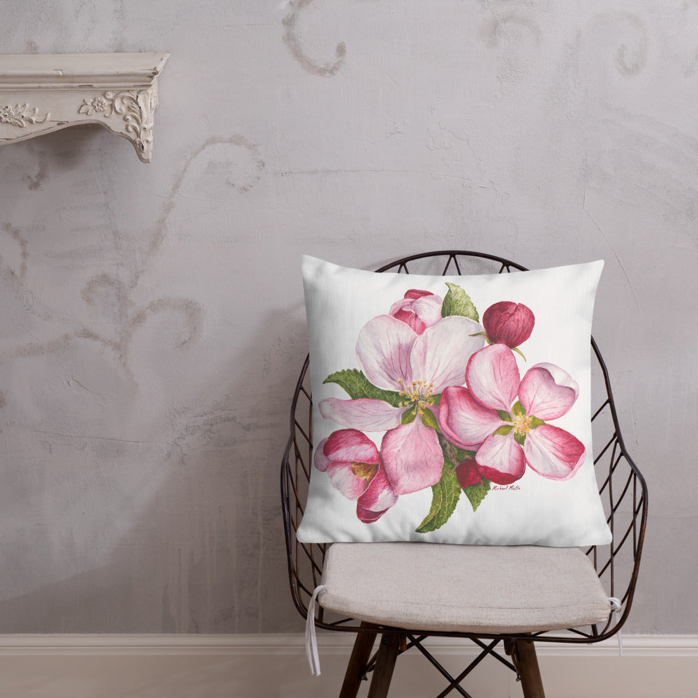 Apple Blossoms - Premium Pillow