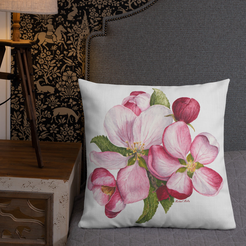 Apple Blossoms - Premium Pillow