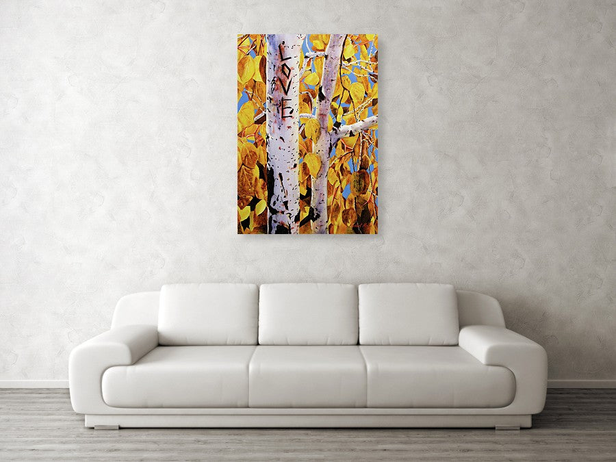 Quaking Aspens - Metal Print