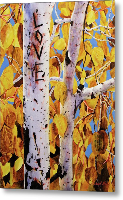 Quaking Aspens - Metal Print