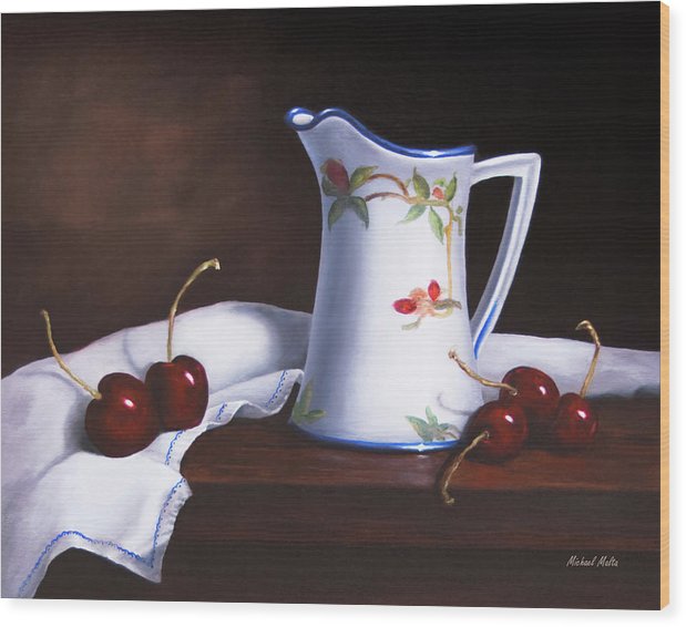 Simply Cherries - Wood Print