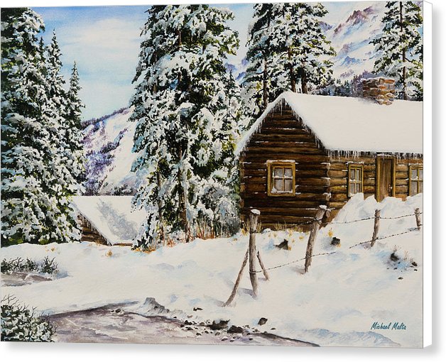 Snowy Retreat - Canvas Print