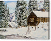 Snowy Retreat - Canvas Print