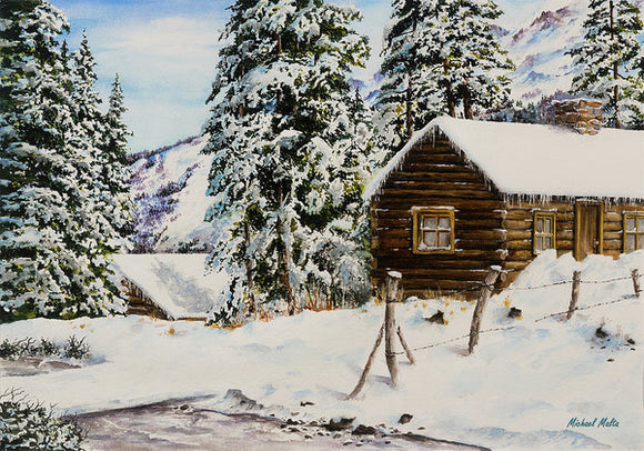 Snowy Retreat - Art Print