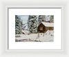 Snowy Retreat - Framed Print