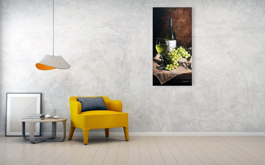 Vino Bianco - Canvas Print