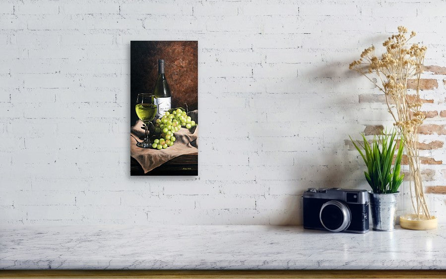 Vino Bianco - Metal Print