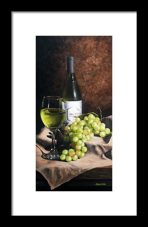 Vino Bianco - Framed Print