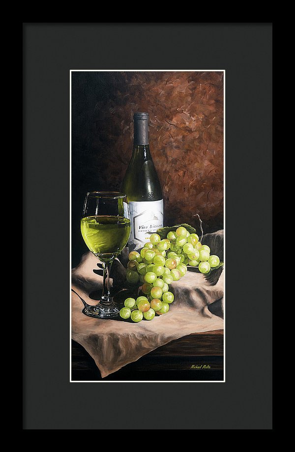 Vino Bianco - Framed Print