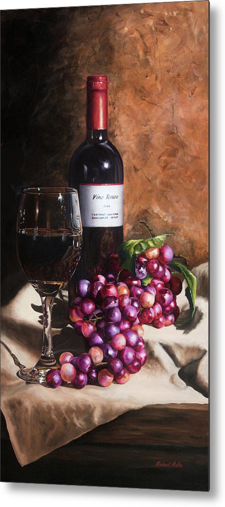 Vino Rosso - Metal Print