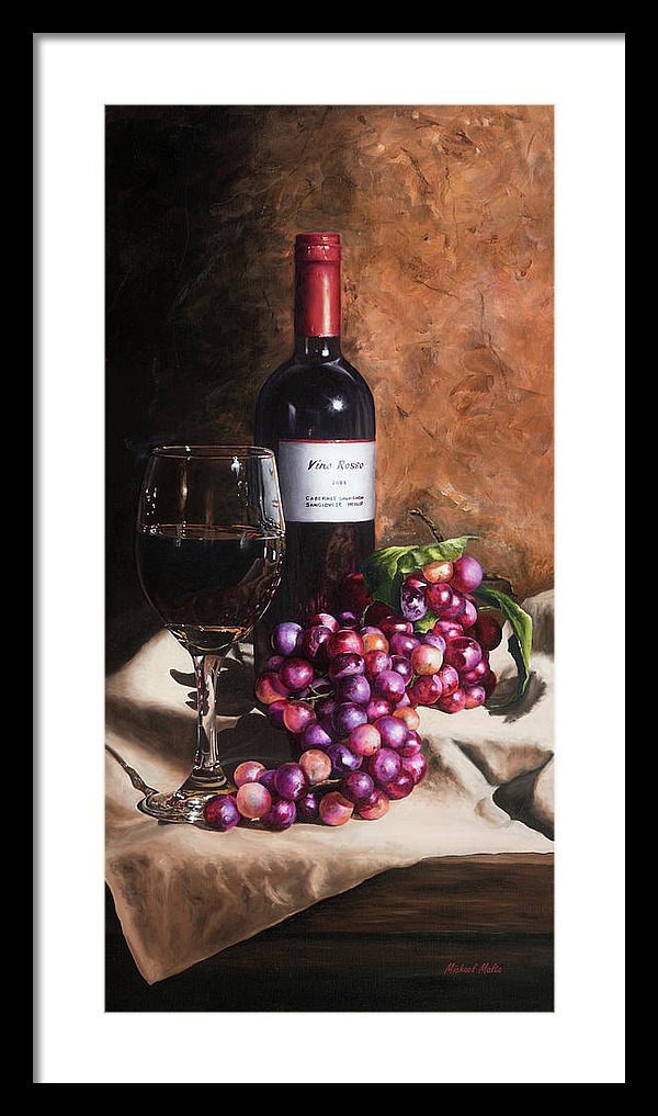 Vino Rosso - Framed Print