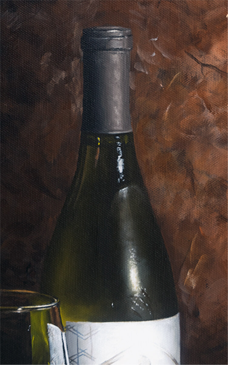 Vino Bianco - Studio Canvas Print