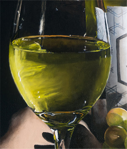 Vino Bianco - Studio Canvas Print