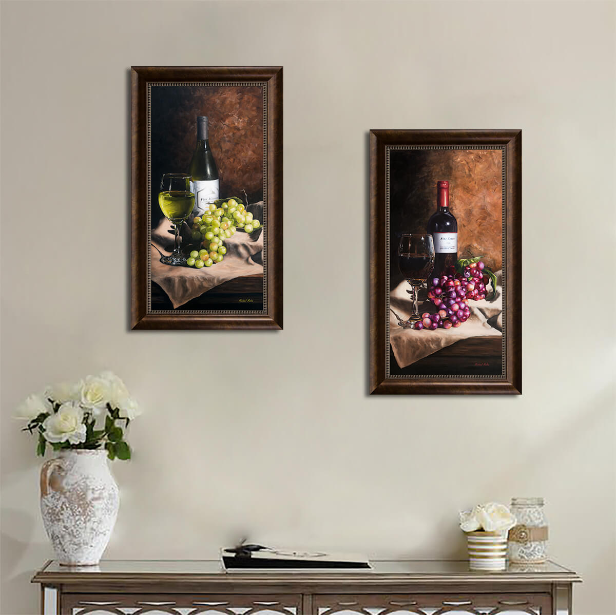 Vino Bianco - Studio Canvas Print